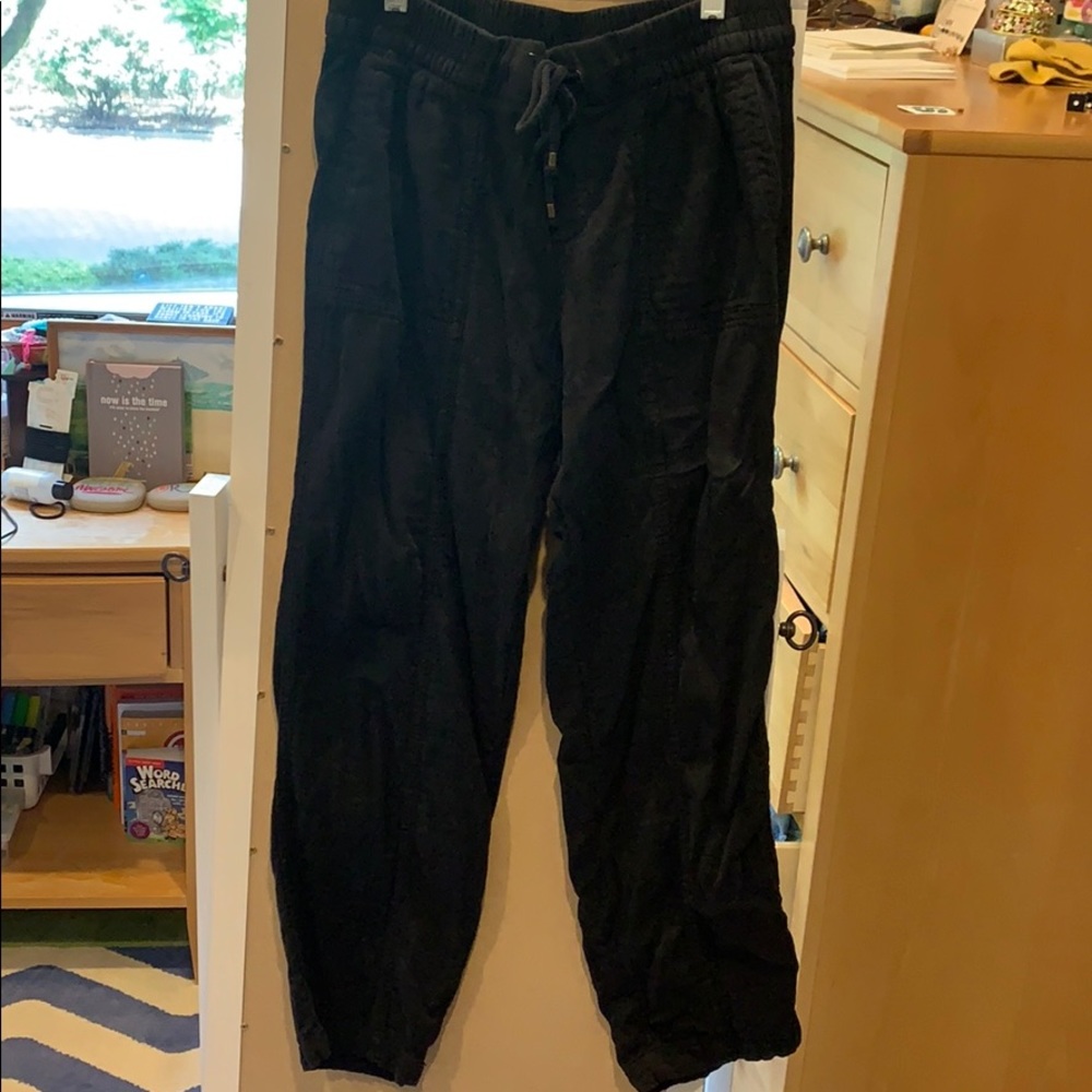 Black Paperbag Pants